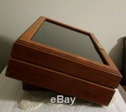POLO RALPH LAUREN Wood/Glass EYEWEAR Countertop Display Case Eyeglasses