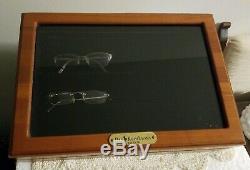 POLO RALPH LAUREN Wood/Glass EYEWEAR Countertop Display Case Eyeglasses