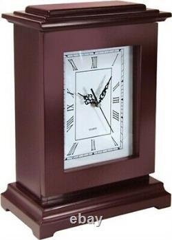 PS Rectangular Concealment Solid Wooden Clock withAA Battery Brown RGC