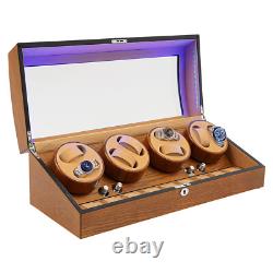 PU Wood Acrylic Automatic Watch Winder 8+9 Display Box, Watch Display Case