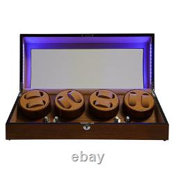 PU Wood Acrylic Automatic Watch Winder 8+9 Display Box, Watch Display Case