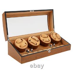PU Wood Acrylic Automatic Watch Winder 8+9 Display Box, Watch Display Case