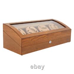 PU Wood Acrylic Automatic Watch Winder 8+9 Display Box, Watch Display Case