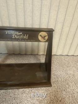Parker Pen Lucky Curve Display Case W Tanager Old Vintage 1920s Wood Case