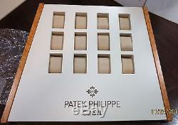 Patek Philippe Watch Store Artifacts Display WindowithCase Luxury in Maple Wood LN