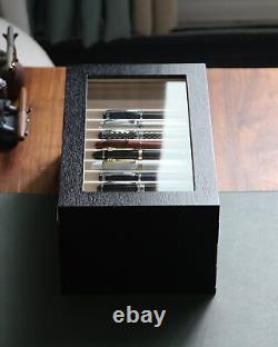 Pen Display Case with 36 Pen Slots, Fountain Pen Case, Wood Pen Storage Organ