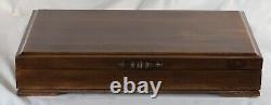 Pen Storage 944 Custom Built Interior Solid Mahogany Display Chest Vintage USA