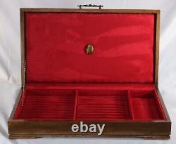 Pen Storage 944 Custom Built Interior Solid Mahogany Display Chest Vintage USA