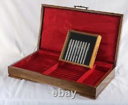Pen Storage 944 Custom Built Interior Solid Mahogany Display Chest Vintage USA
