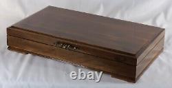 Pen Storage 944 Custom Built Interior Solid Mahogany Display Chest Vintage USA