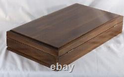 Pen Storage 944 Custom Built Interior Solid Mahogany Display Chest Vintage USA