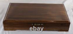Pen Storage 944 Custom Built Interior Solid Mahogany Display Chest Vintage USA