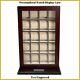 Personalized 20 Cherry Wood Watch Display Wall Hang Storage Box Stand Oversized