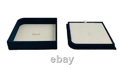 Piaget Jewelry Gift Box Blue Velvet Storage Case Display Genuine