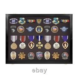 Pin Display case / Military / Police / Patches Shadow box Cabinet / USA Made