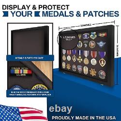 Pin Display case / Military / Police / Patches Shadow box Cabinet / USA Made