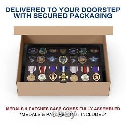 Pin Display case / Military / Police / Patches Shadow box Cabinet / USA Made