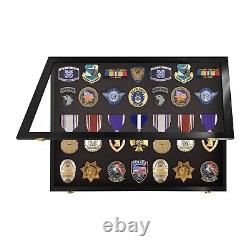 Pin Display case / Military / Police / Patches Shadow box Cabinet / USA Made