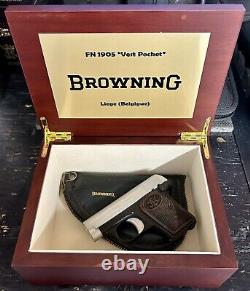 Pistol Presentation Custom Display / Storage Case for Browning FN M1905.25 Auto