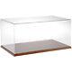 Plymor Clear Acrylic Display Case With Hardwood Base, 20 W X 12 D X 9 H