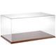 Plymor Clear Acrylic Display Case With Hardwood Base, 20 W X 12 D X 9 H