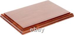 Plymor Solid Walnut Rectangle Wood Base with Ogee Edge, 9W x 6D x 0.75 (6 Pack)
