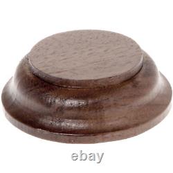 Plymor Solid Walnut Round Wood Base with Ogee Edge, 2.625 x 2.625 x 1 (12 Pack)