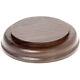 Plymor Solid Walnut Round Wood Base With Ogee Edge 3.75 X 3.75 X 0.75 (12 Pack)