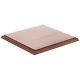 Plymor Solid Walnut Square Wood Base With Ogee Edge 11.625w X 11.625d (3 Pack)