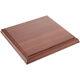 Plymor Solid Walnut Square Wood Base With Ogee Edge 7.875 W X 7.875 D (6 Pack)