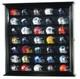 Pocket Pro Mini Helmet Display Case 35+ Football Riddell Black Wood Nfl Cabinet