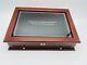 Postal Commemorative Society Morgan Peace Silver Dollar Wood Locked Display Case