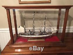 Pourquoi-Pas Handcrafted Ship Model with Acrylic And Wood Display Case