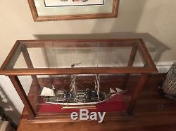 Pourquoi-Pas Handcrafted Ship Model with Acrylic And Wood Display Case