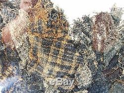 Pre-Colombian Chimu Shawl Textile Encased in Lucite and Wood Display Case