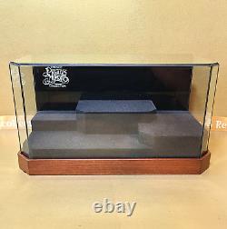 Precious Moments Glass Display Case Store Figurine Enesco Wood Base Rare