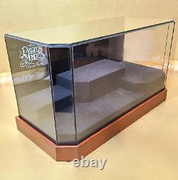 Precious Moments Glass Display Case Store Figurine Enesco Wood Base Rare