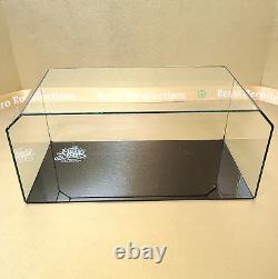 Precious Moments Glass Display Case Store Figurine Enesco Wood Base Rare