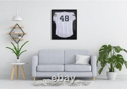 Premium Solid Wood Display Case, 22 X 28, Plexiglass Front, Linen Background