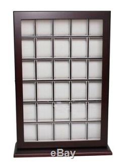 Presale- 30 Watch Cherry Wood Display Wall Case Stand Storage Organizer Box Hang