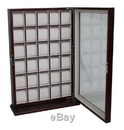 Presale- 30 Watch Cherry Wood Display Wall Case Stand Storage Organizer Box Hang