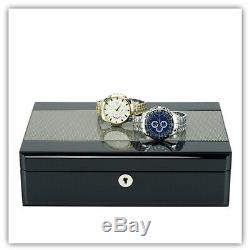 Quality Watch Jewelry Display Storage Holder Case Glass Box Organizer Gift 4te
