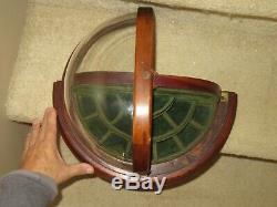 RARE! Antique 1890's Victorian Era Small Wood Display Case withSWIVEL GLASS DOME