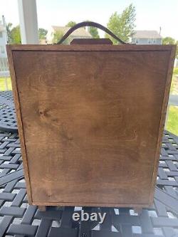 RARE High West Distillery Wooden Whiskey Bourbon Display Case with Handle L@@K