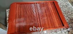 RARE OMEGA 8 Watch Wood Lacquer Display Storage Case Box