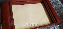 RARE OMEGA 8 Watch Wood Lacquer Display Storage Case Box