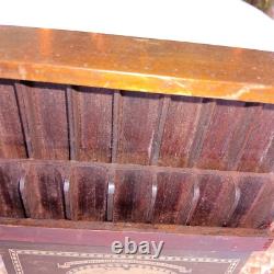 RESERVEDAntique Boye Crochet Needle Company Wood Display Case Countertop Store
