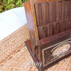 RESERVEDAntique Boye Crochet Needle Company Wood Display Case Countertop Store