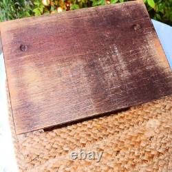 RESERVEDAntique Boye Crochet Needle Company Wood Display Case Countertop Store