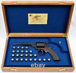 REVOLVER PRESENTATION CUSTOM DISPLAY CASE BOX for ADAMS m 1868 Mk II. 450 cal